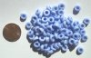 100 3x7mm Rough Cut Chalk Periwinkle Spacers